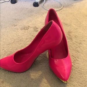 Hot pink heels